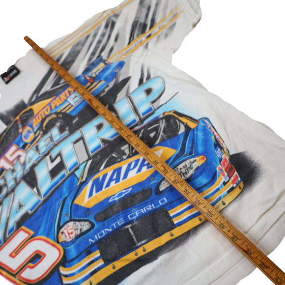 Vintage Chase Authentics Michael Waltrip Allover Print Nascar Graphic T Shirt - Picture 6 of 8
